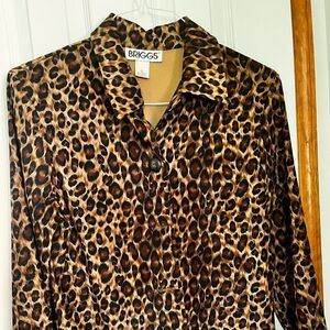 Leopard print lightweight jacket